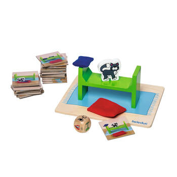 Beleduc Find Monty Memory Game Cat Hide & Seek Card Board Kids/Children - 3y+