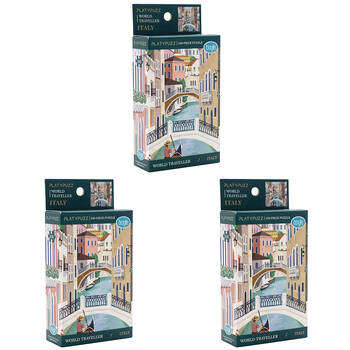 3PK Platypuzz Jigsaw Puzzle World Traveller 100pcs - Italy 20x20cm