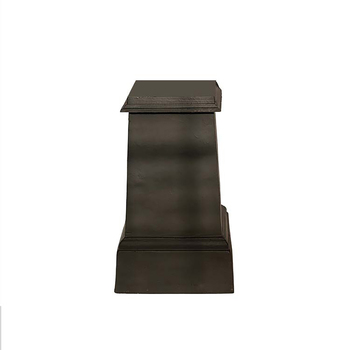 Victorian Cast Iron 47cm Rust Base Urn Garden Decor - Black