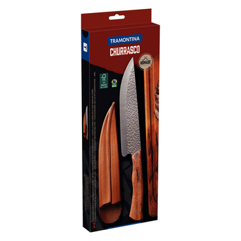 Tramontina Nomade Butcher Knife with Leather Sheath 20cm Blade