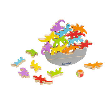 Beleduc El Gecko Wooden Balance Stacking Game Board Kids/Children - 3y+