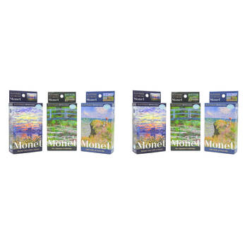 2x 3pc Platypuzz Jigsaw Puzzle Claude Monet Art Set 108 Pieces Each