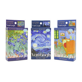 3pc Platypuzz Jigsaw Puzzle Van Gogh Stunning Art Set 108 Pcs