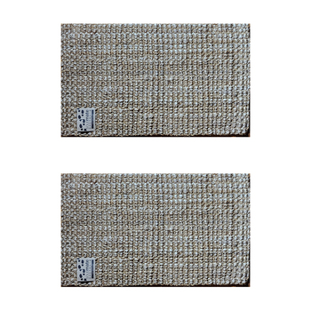 2PK Solemate Jute & Coconut Coir Bubble Dark 45x75cm Outdoor Entrance Doormat
