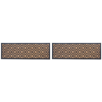 2PK Solemate Rubber-Coir Yarn Diamond 40x120cm Outdoor Doormat