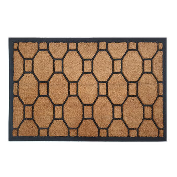 Solemate Embossed Geometric 58x93cm Outdoor Doormat