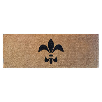 Solemate Cr Fleur de Lis Mat 39x119cm Black