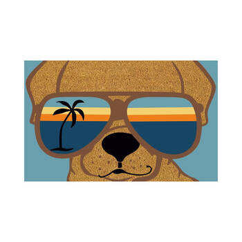Solemate PVC Backed Coconut Coir Sunnies Doormat 45x75cm
