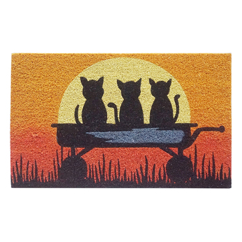 Solemate Latex Kittens Sun 45x75cm Outdoor Doormat