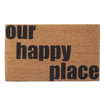 Solemate Latex Happy Place 45x75cm Outdoor Doormat