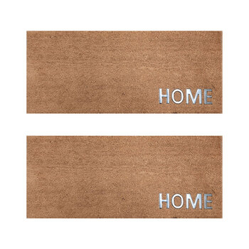 2PK Solemate PVC Coir Steel Home 45x110 Outdoor Doormat 