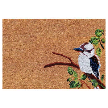 Solemate PVC Backed Coconut Coir Kookaburra Doormat 45x75cm