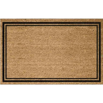 Solemate PVC Backed Coconut Coir Border Doormat 58x89cm