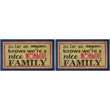 2PK Solemate Rubber-Coir Normal Family 40x70cm Outdoor Doormat 