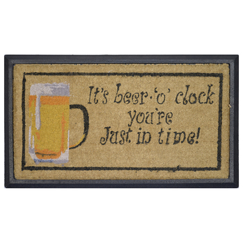 Solemate Beer O'Clock 40x70cm Themed Doormat