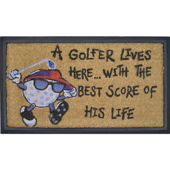 Solemate Golfer Best Score 40x70cm Doormat