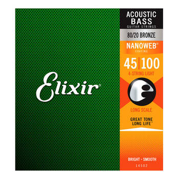 Elixir #14502 Acoustic Bass Nano Guitar String Light 45-100
