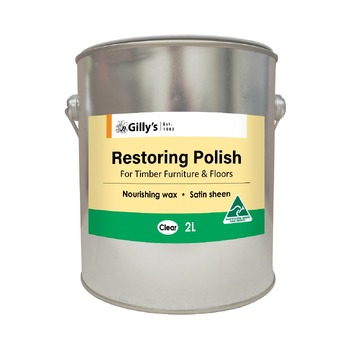 Gilly's 2L Clear Restoring Polish For Timber Furniture/Floors