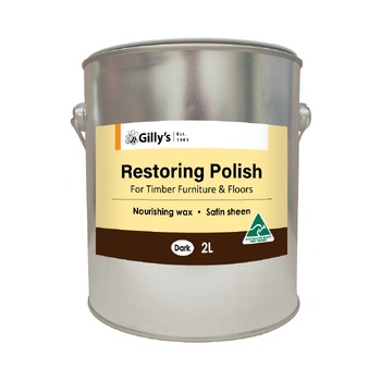 Gilly's 2L Dark Restoring Polish For Timber Furniture/Floors