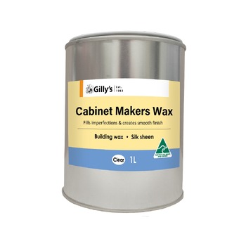 Gilly's 1L Clear Cabinet Makers Building Wax For Wood/Oak