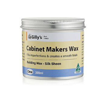 Gilly's 200ml Clear Cabinet Makers Building Wax For Wood/Oak