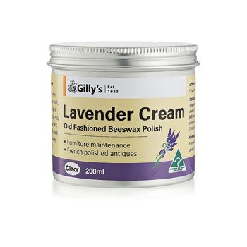 Gilly's 200ml Lavender Cream Beeswax Polish For Furniture