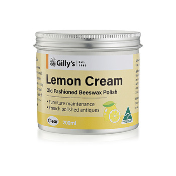 Gilly's 200ml Lemon Cream Beeswax Polish For Furniture