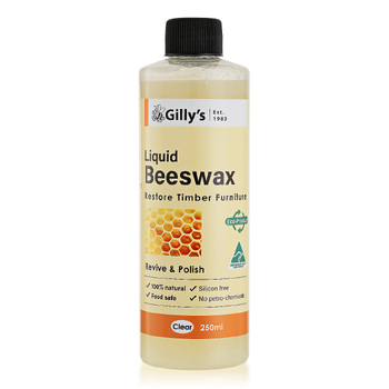 Gilly's 250ml Liquid Beeswax Revive & Polish For Timber Furniture