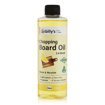 Gilly's Food Safe Chopping Board Oil Lemon 250ml