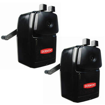 Derwent Super Point Manual Helical Pencil Sharpener 2PK