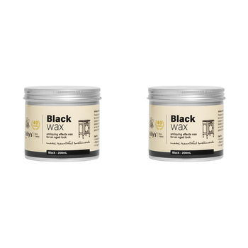 2PK Gilly's Black Wood/Furniture Antiquing Effects Wax 200ml