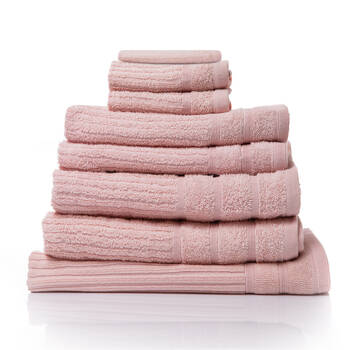 8pc Royal Comfort Eden Egyptian Cotton Towel Pack - Blush