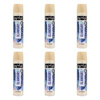6PK Impulse Into Glamour Inspired by Muguet & Peach Body Fragrance 50G