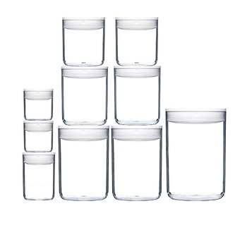 ClickClack 10pc Round Canister Pantry Set
