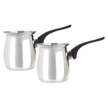 2PK Casa Barista Turkish Coffee Pot Stainless Steel 450ml