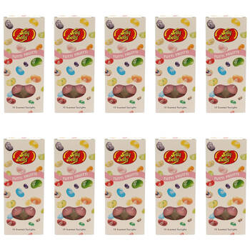 10x 10pc Jelly Belly Tutti Fruitti Scented Tealight Candles Room Fragrance Pink