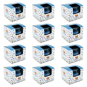 12PK Jelly Belly Blueberry Scented Candle Pot Home Room Fragrance 85g Blue