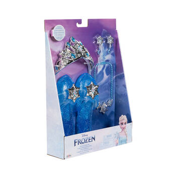 4pc Disney Frozen Classic Elsa Dress Up Toy Accessories Set Blue 3y+