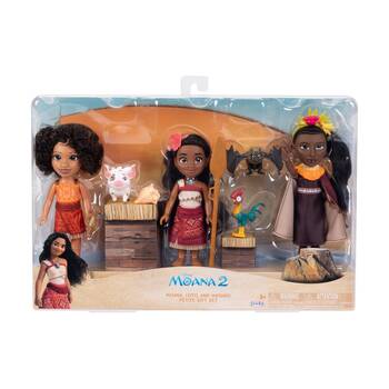 3pc Disney Moana, Matangi, & Loto Petite Kids Playing Dolls Gift Set