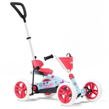 Berg Buzzy Bloom Kids/Children's Pedal Go Kart 2-in-1 Pink 2-5y