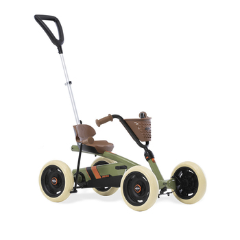 Berg Buzzy Retro Kids/Children's Pedal Go Kart 2-in-1 Green  2-5y