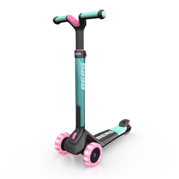 Berg Nexo Foldable Kids' Scooter with Lights – Mint, Age 2+