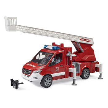 Bruder 1:16 MB Sprinter Fire Engine w/Ladder/Water Pump/Sirens Kids Toy 4y+