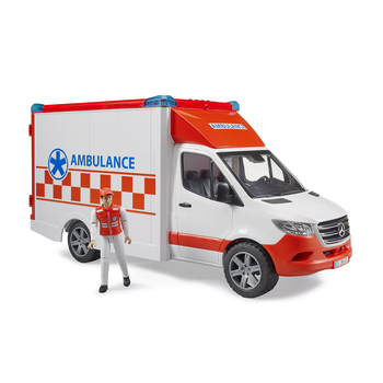 Bruder 1:16 Mercedes G3 Sprinter Ambulance w/ Driver Toy 4y+