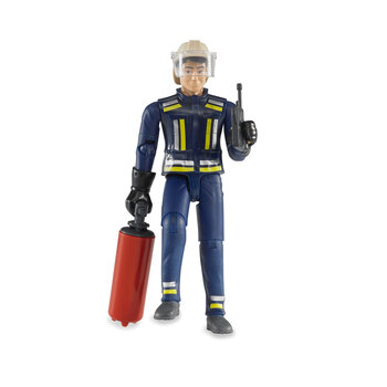 Bruder Fireman With Helmet, Gloves And Accessories Scale Model Kids Toy 3y+