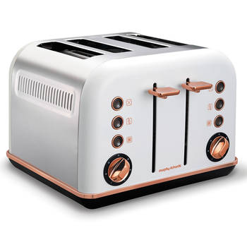 Morphy Richards 242108 White Accents 4 Slice Toaster