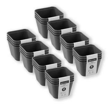 8x 4PK Boxsweden Flexible 8cm Organiser Tray Square Storage - Assorted