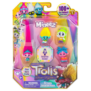 5pc Trolls Season 1 Mineez Kids/Childrens Toy Playset Assorted 4y+