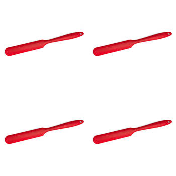 4PK Butterie Silicone Spatula Non-Stick 24.1x2.5cm - Red
