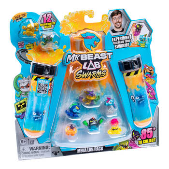 12pc Mr Beast Lab Swarms S2 Mega Lab Action Figure Toy Kit Assorted 5y+